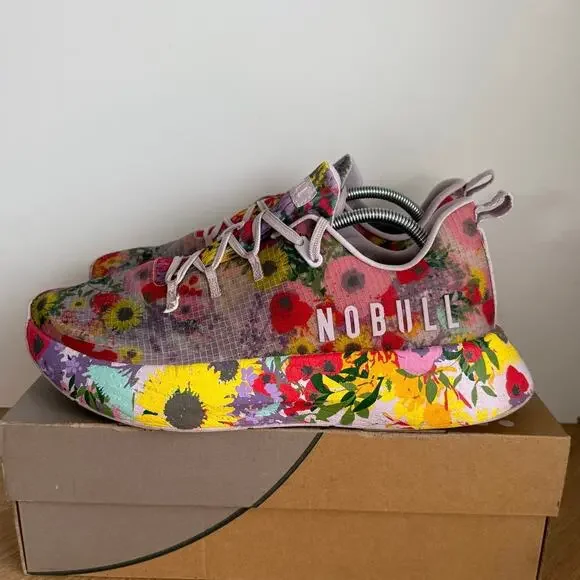 NOBULL Translucent Floral Men Running Sneakers - M 11- W 12.5 - Picture 2 of 13